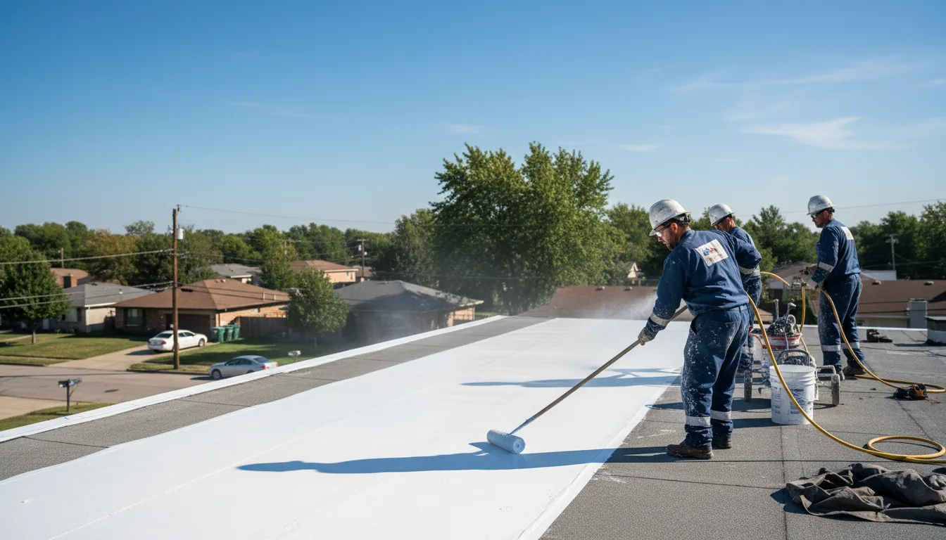 Commercial roof coating in Versailles, OH near me
